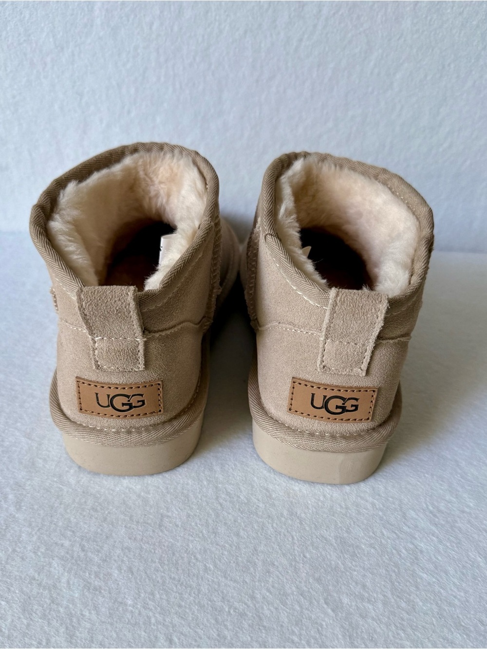 UGG Mini Ankle Boots in Tan Suede